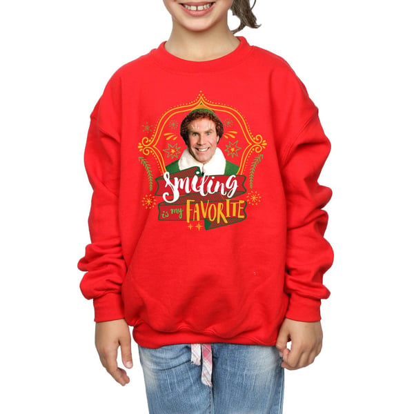 Elf Girls Buddy Smiling Sweatshirt