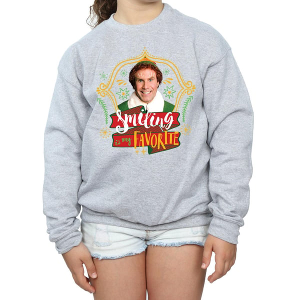 Elf Girls Buddy Smiling Sweatshirt