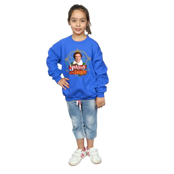 Elf Girls Buddy Smiling Sweatshirt