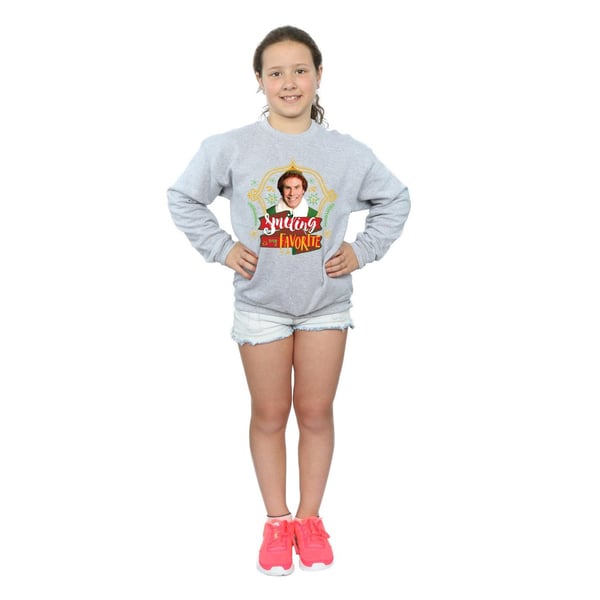 Elf Girls Buddy Smiling Sweatshirt