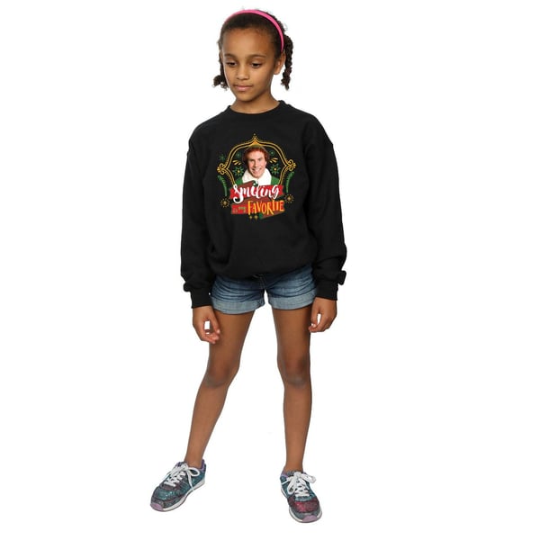 Elf Girls Buddy Smiling Sweatshirt