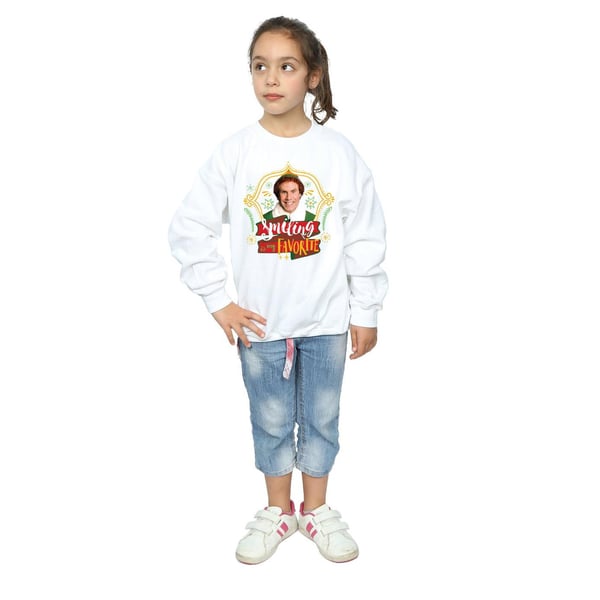 Elf Girls Buddy Smiling Sweatshirt
