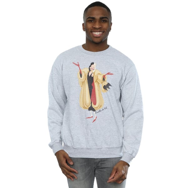 Disney Mens 101 Dalmatians Classic Cruella De Vil Sweatshirt