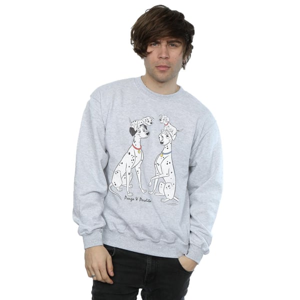 Disney Mens 101 Dalmatians Classic Pongo And Perdita Sweatshirt