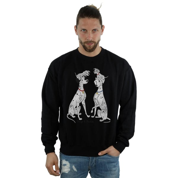 Disney Mens 101 Dalmatians Classic Pongo And Perdita Sweatshirt