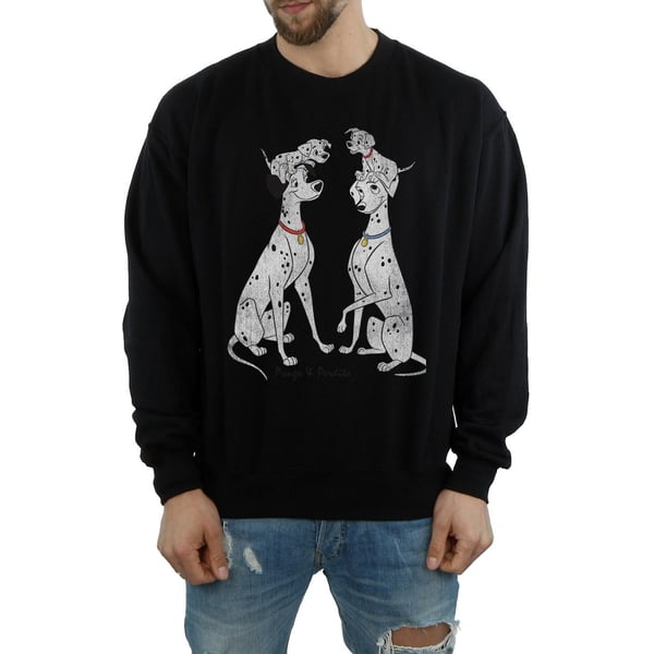 Disney Mens 101 Dalmatians Classic Pongo And Perdita Sweatshirt
