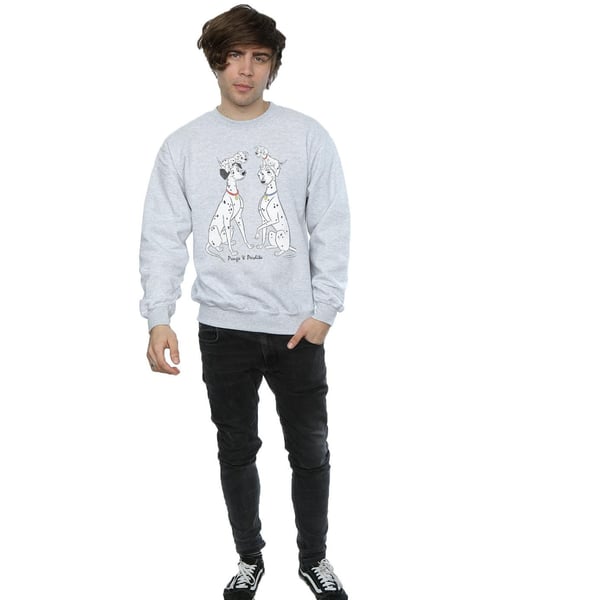 Disney Mens 101 Dalmatians Classic Pongo And Perdita Sweatshirt