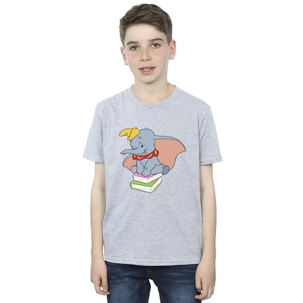 Disney Boys Dumbo Sitting On Books T-Shirt