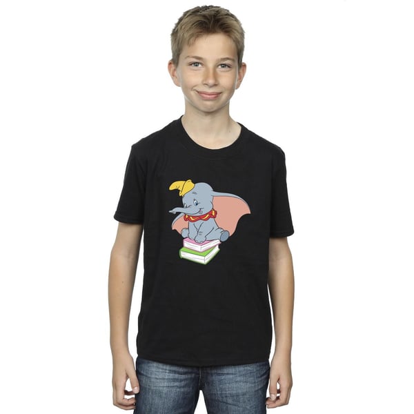 Disney Boys Dumbo Sitting On Books T-Shirt
