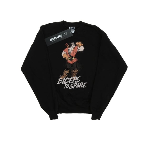 Disney Mens Beauty And The Beast Gaston Biceps To Spare Sweatshirt