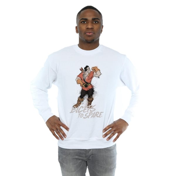 Disney Mens Beauty And The Beast Gaston Biceps To Spare Sweatshirt