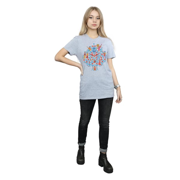 Disney Womens/Ladies Coco Tree Pattern Cotton Boyfriend T-Shirt