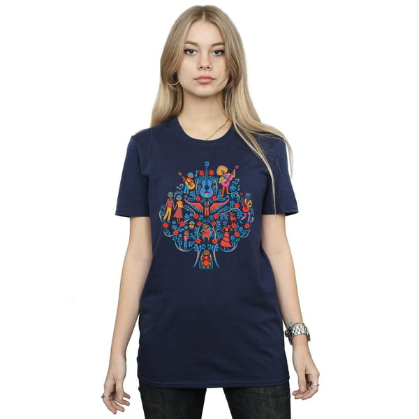 Disney Womens/Ladies Coco Tree Pattern Cotton Boyfriend T-Shirt