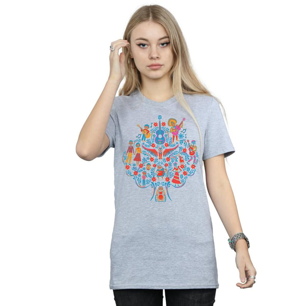 Disney Womens/Ladies Coco Tree Pattern Cotton Boyfriend T-Shirt