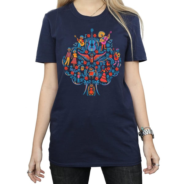 Disney Womens/Ladies Coco Tree Pattern Cotton Boyfriend T-Shirt
