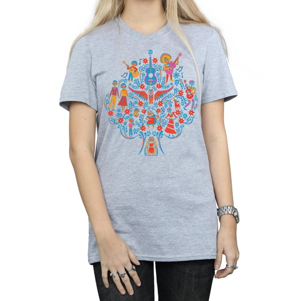 Disney Womens/Ladies Coco Tree Pattern Cotton Boyfriend T-Shirt