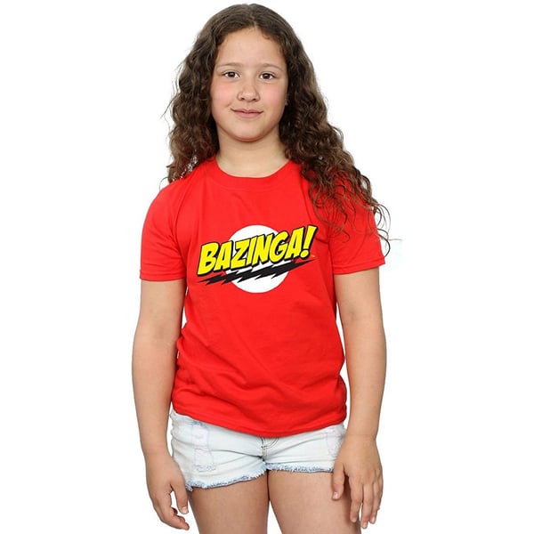 The Big Bang Theory Girls Bazinga Cotton T-Shirt