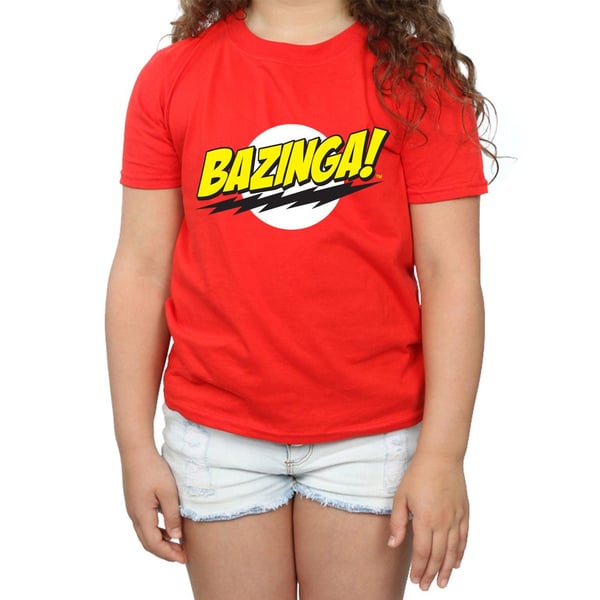 The Big Bang Theory Girls Bazinga Cotton T-Shirt