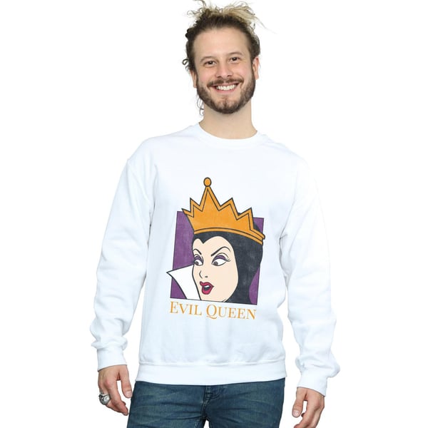 Disney Mens Evil Queen Cropped Head Sweatshirt