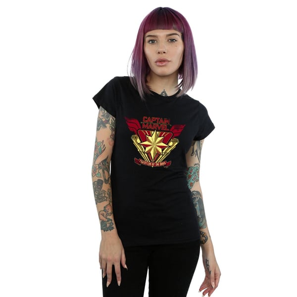 Marvel Womens/Ladies Captain Marvel Protector Of The Skies Cotton T-Shirt
