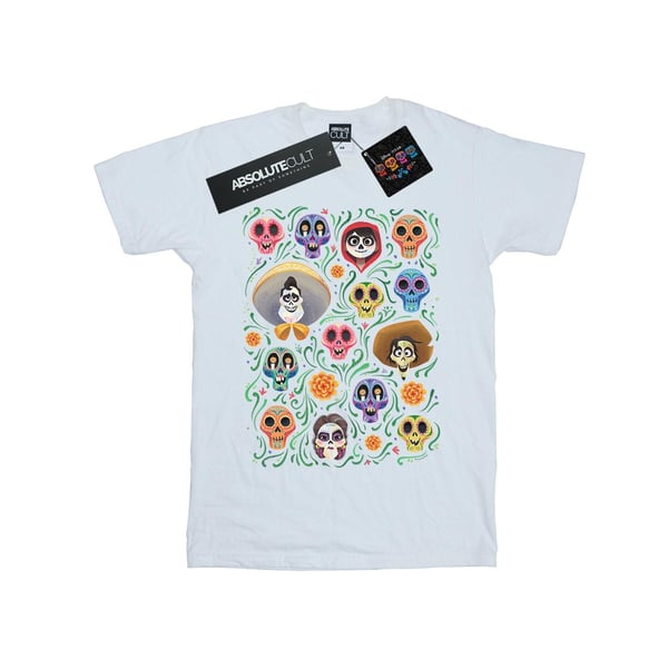 Disney Womens/Ladies Coco Heads Pattern Cotton Boyfriend T-Shirt