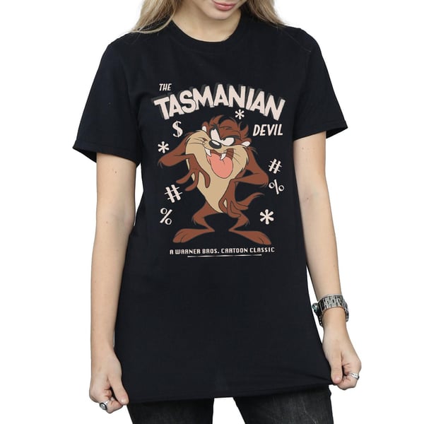 Looney Tunes Womens/Ladies Tasmanian Devil Vintage Cotton Boyfriend T-Shirt