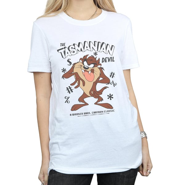 Looney Tunes Womens/Ladies Tasmanian Devil Vintage Cotton Boyfriend T-Shirt