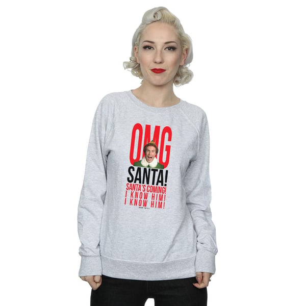 Elf Womens/Ladies OMG Santa I Know Him Sweatshirt