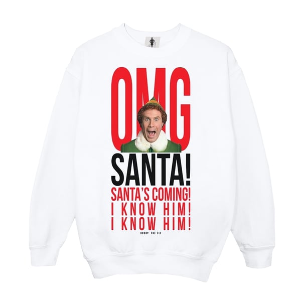 Elf Womens/Ladies OMG Santa I Know Him Sweatshirt
