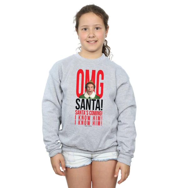Elf Girls OMG Santa I Know Him Sweatshirt