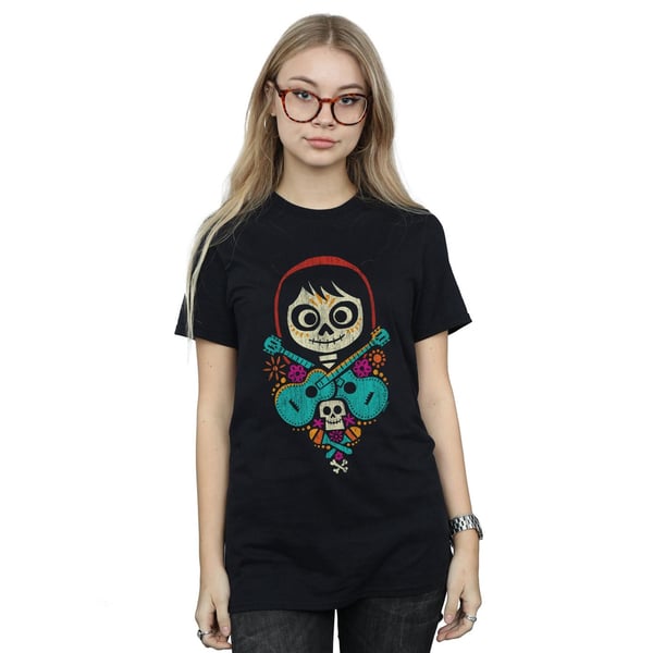 Disney Womens/Ladies Coco Miguel Crossed Guitars Cotton Boyfriend T-Shirt