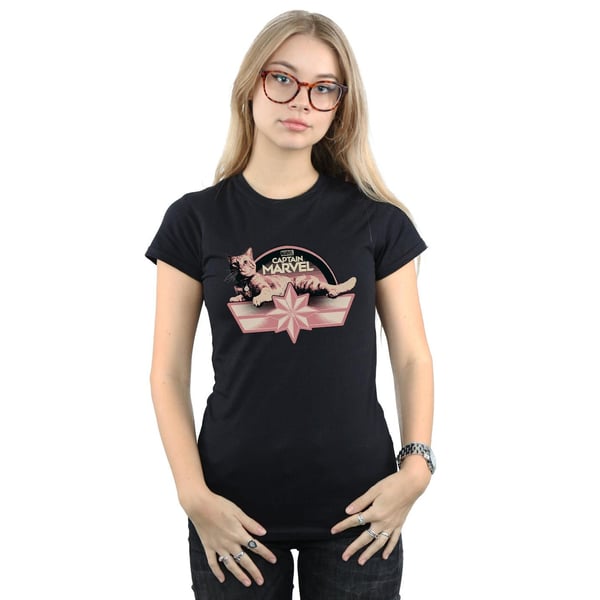 Marvel Womens/Ladies Captain Marvel Chillin Goose Cotton T-Shirt