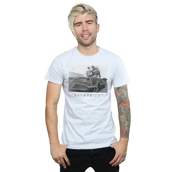 DC Comics Mens Batman TV Series Batmobile T-Shirt