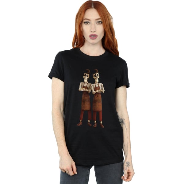 Disney Womens/Ladies Coco Oscar And Felipe Twin Brothers Cotton Boyfriend T-Shirt