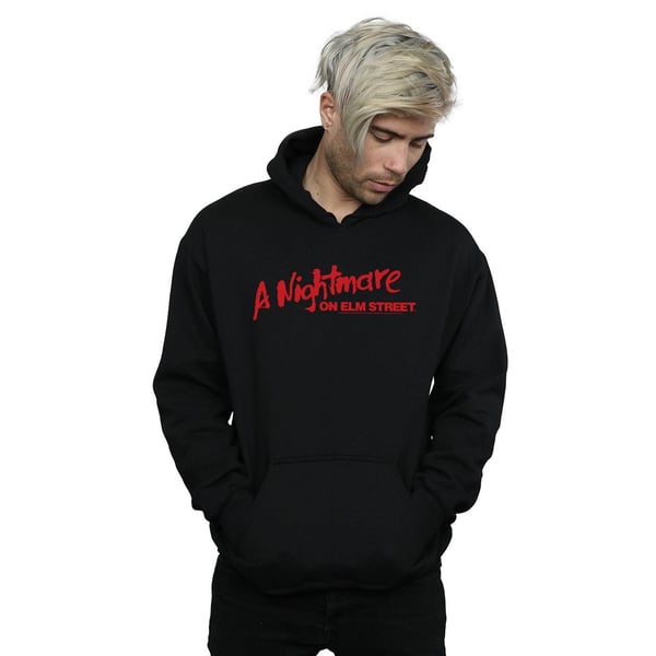 A Nightmare On Elm Street Mens Red Logo Hoodie