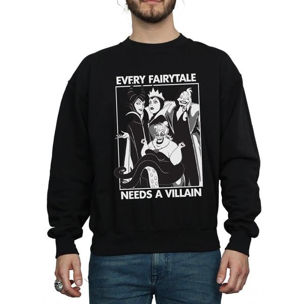 Disney Mens Every Fairy Tale Needs A Villain Sweatshirt