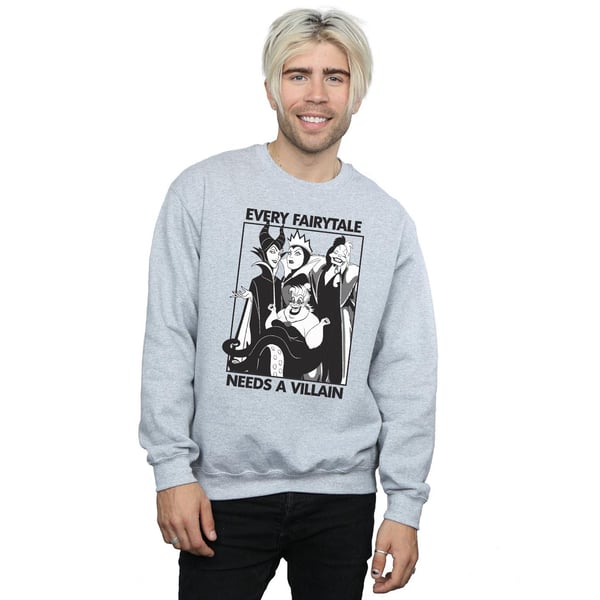 Disney Mens Every Fairy Tale Needs A Villain Sweatshirt