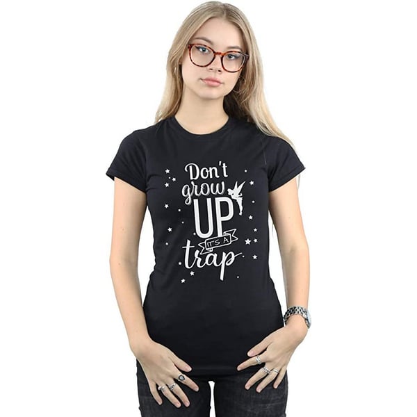 Tinkerbell Womens/Ladies Don´t Grow Up Cotton T-Shirt