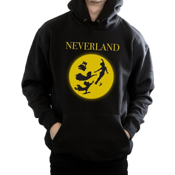 Disney Mens Peter Pan Moon Silhouettes Hoodie
