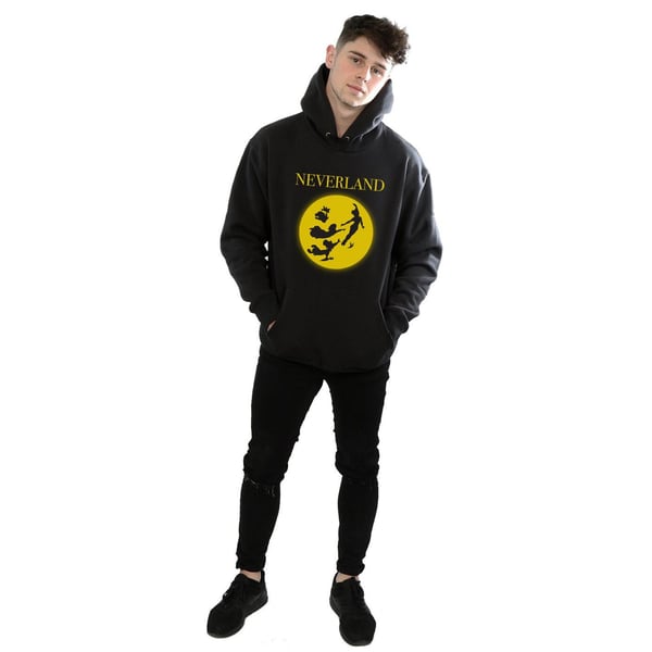 Disney Mens Peter Pan Moon Silhouettes Hoodie