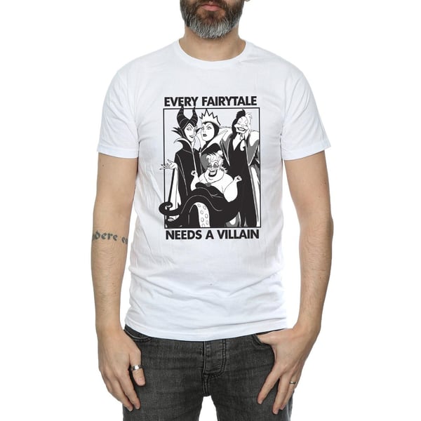 Disney Mens Every Fairy Tale Needs A Villain Cotton T-Shirt