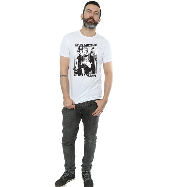 Disney Mens Every Fairy Tale Needs A Villain Cotton T-Shirt