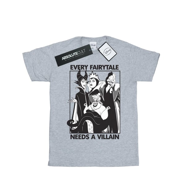 Disney Mens Every Fairy Tale Needs A Villain Cotton T-Shirt