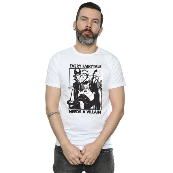 Disney Mens Every Fairy Tale Needs A Villain Cotton T-Shirt