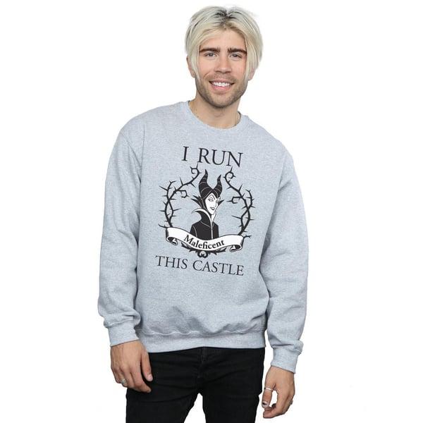 Disney Mens Maleficent I Run This Castle Sweatshirt