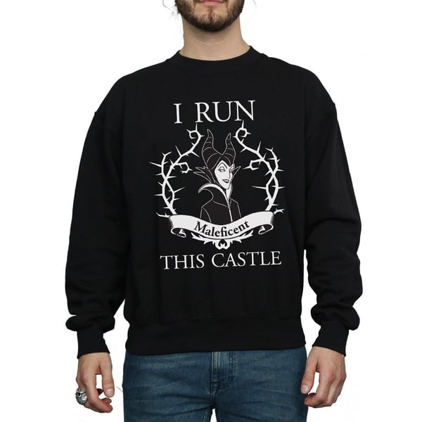Disney Mens Maleficent I Run This Castle Sweatshirt