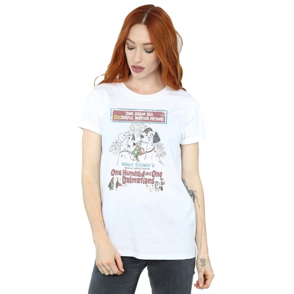 101 Dalmatians Womens/Ladies Poster Cotton Boyfriend T-Shirt