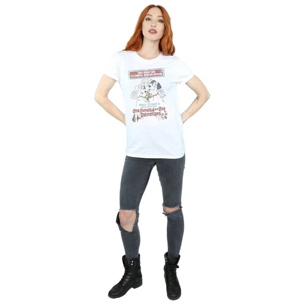 101 Dalmatians Womens/Ladies Poster Cotton Boyfriend T-Shirt