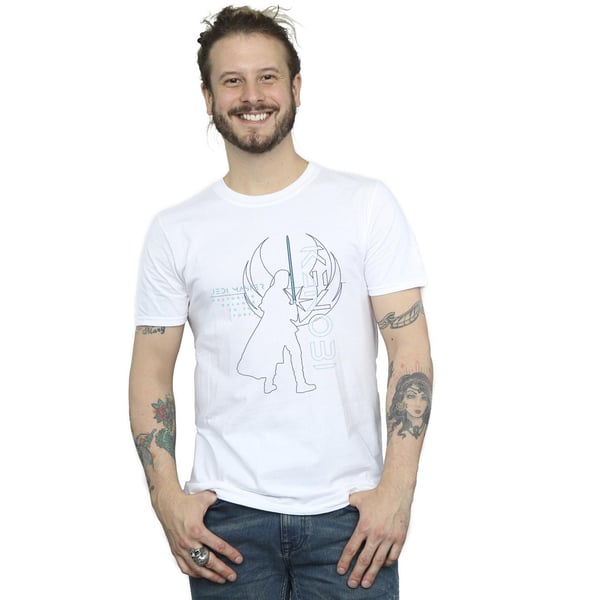 Star Wars Mens Obi-Wan Kenobi Jedi Master Balance T-Shirt