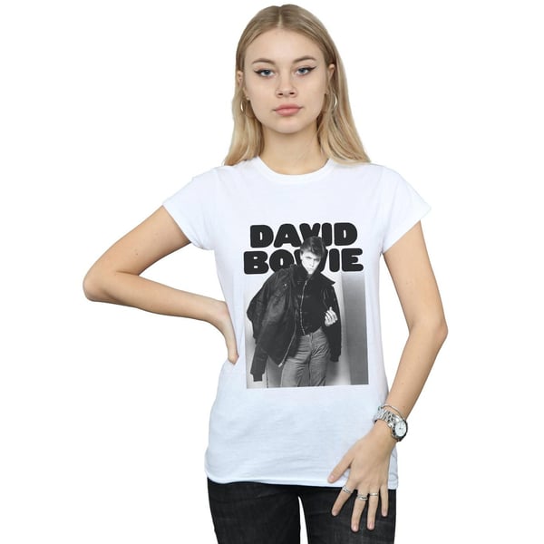 David Bowie Womens/Ladies Jacket Photograph Cotton T-Shirt